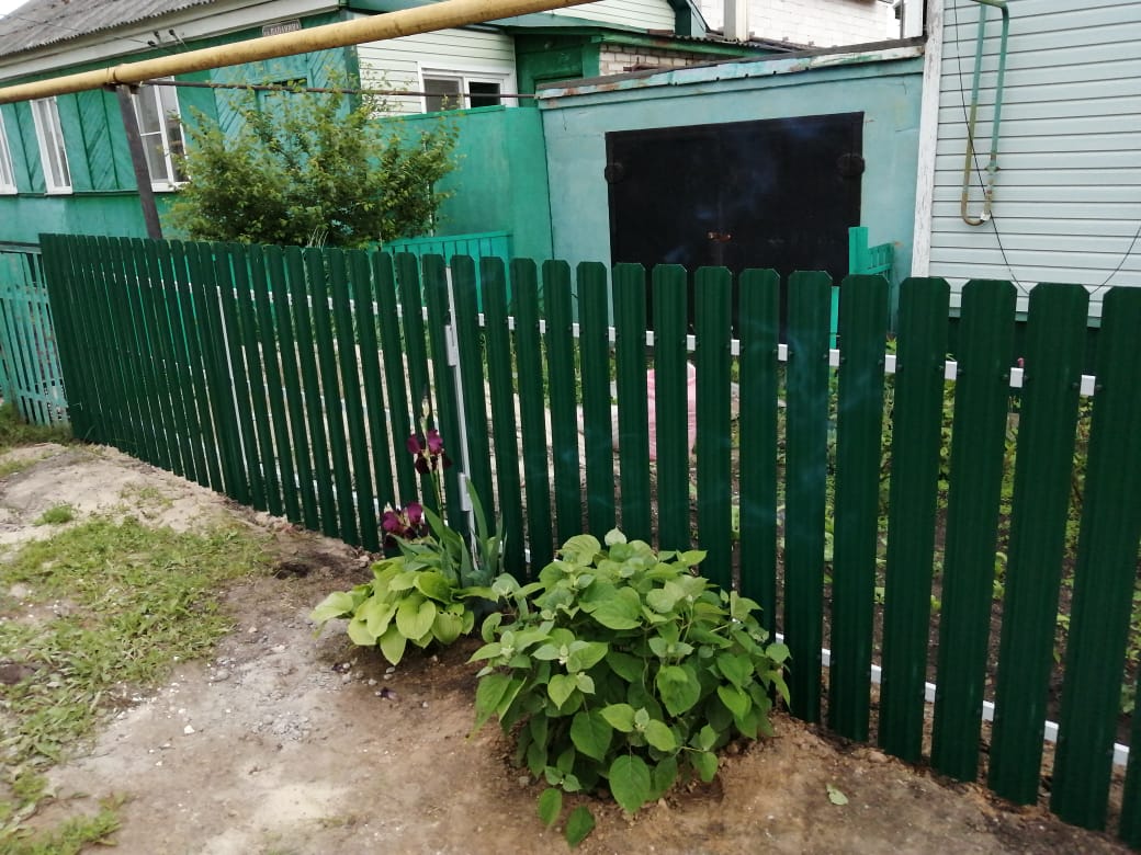 Комбинированный забор 25м штакетник и профлист, ворота, калитка фото8 в Сургуте