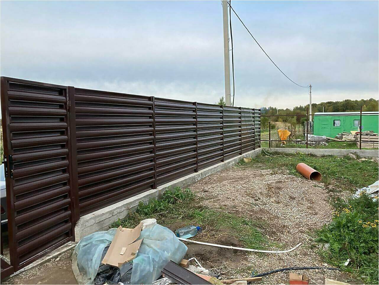 Забор из штакетника 85м фото6 в Сургуте