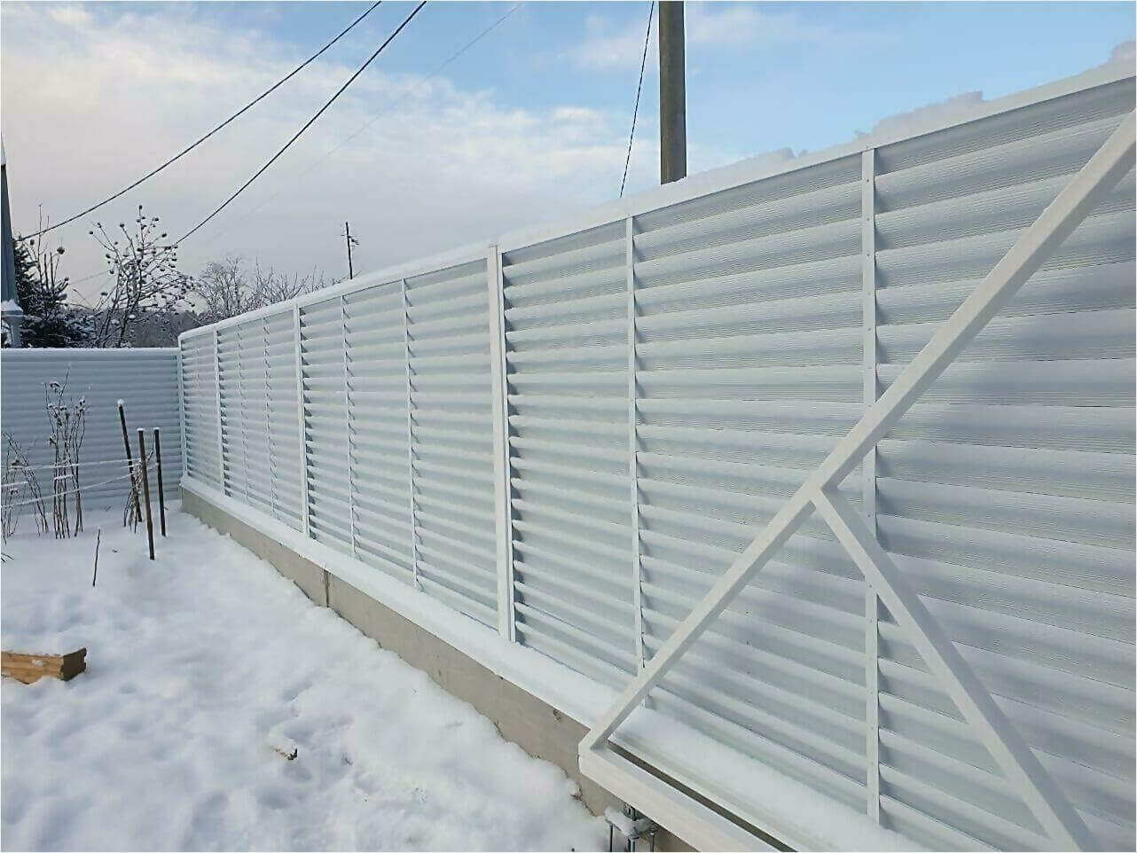 Забор жалюзи 150м RAL9003 фото3 в Сургуте
