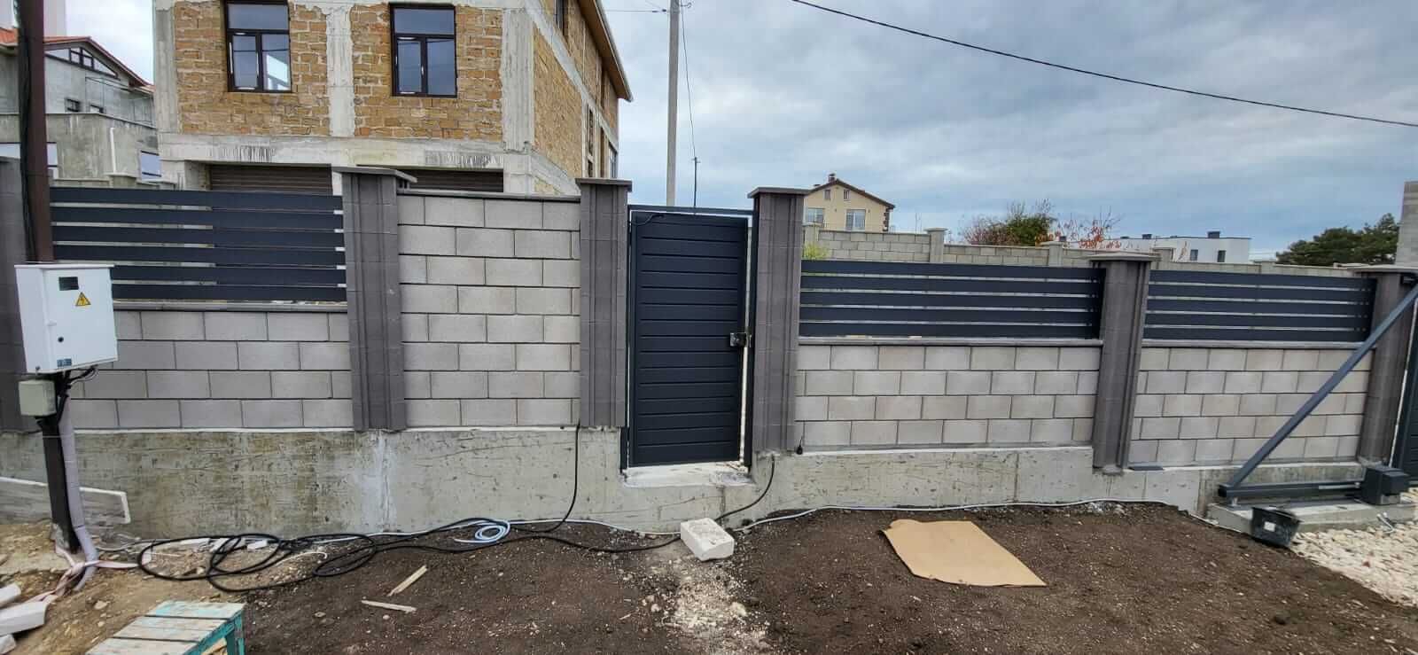 Забор-ранчо из металлопланкена 28м RAL7024 Серый Графит МАТТЕ фото 6 в Сургуте