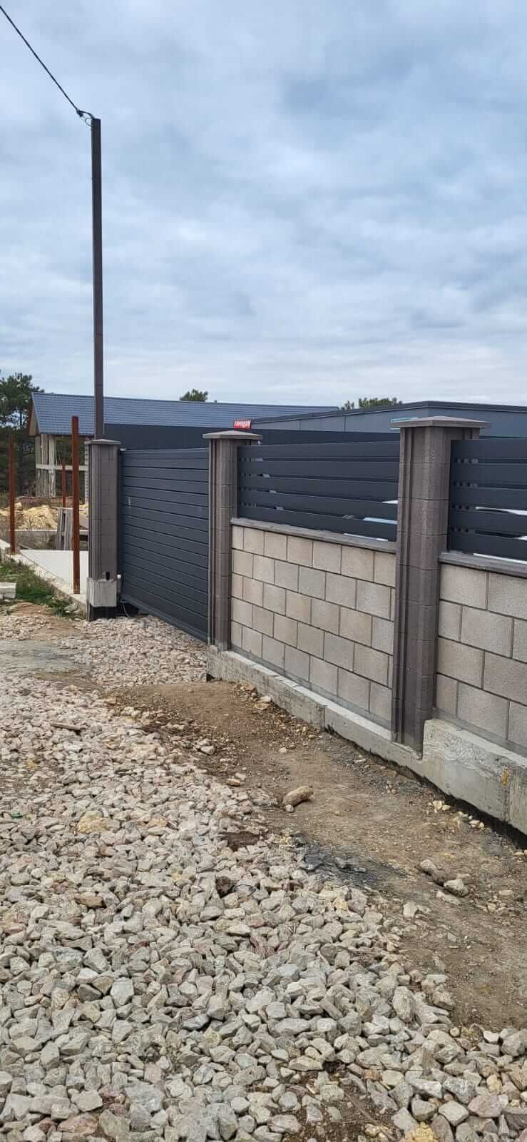 Забор-ранчо из металлопланкена 28м RAL7024 Серый Графит МАТТЕ фото 2 в Сургуте