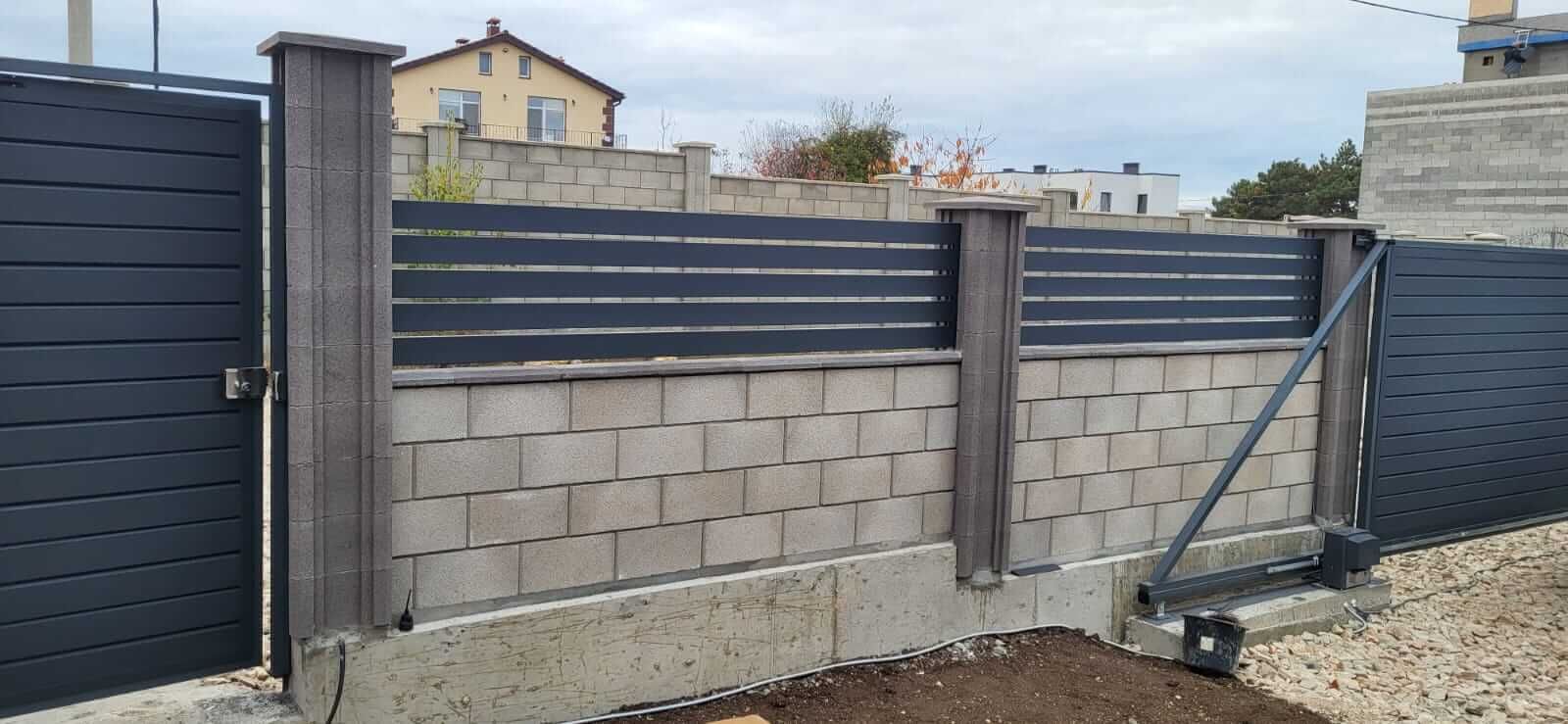 Забор-ранчо из металлопланкена 28м RAL7024 Серый Графит МАТТЕ в Сургуте