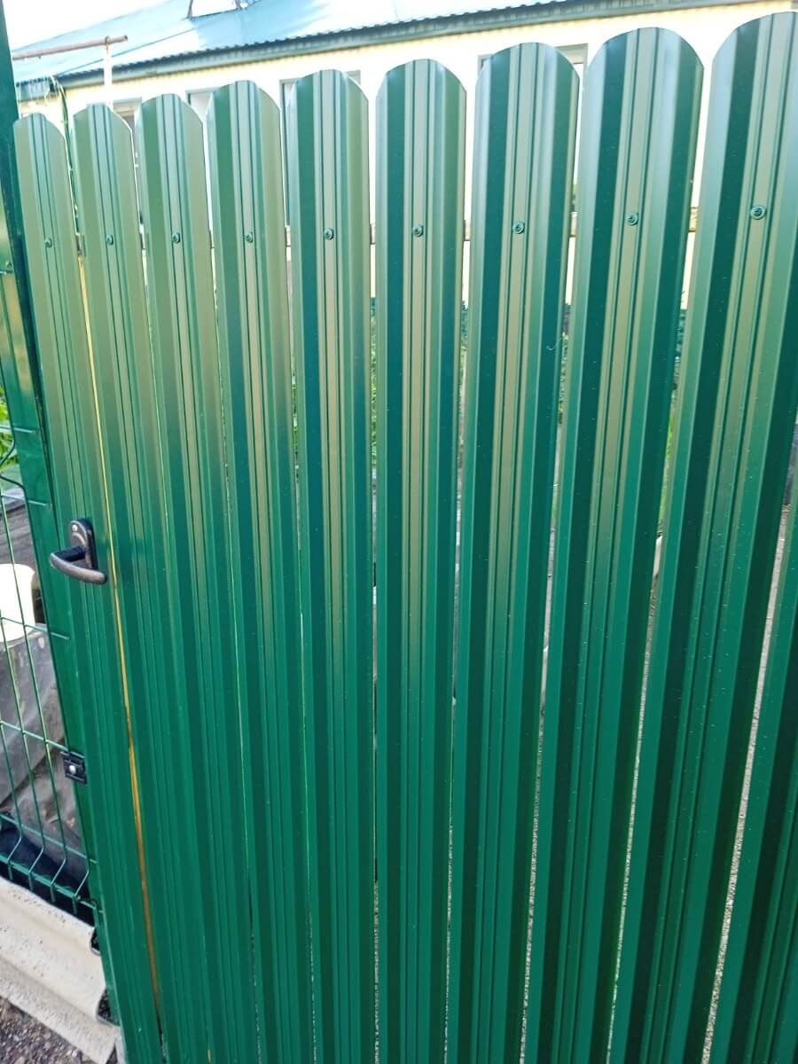 Калитка из штакетника ЭКО-М RAL6005/6005 Зеленый Мох двусторонний фото 2 в Сургуте