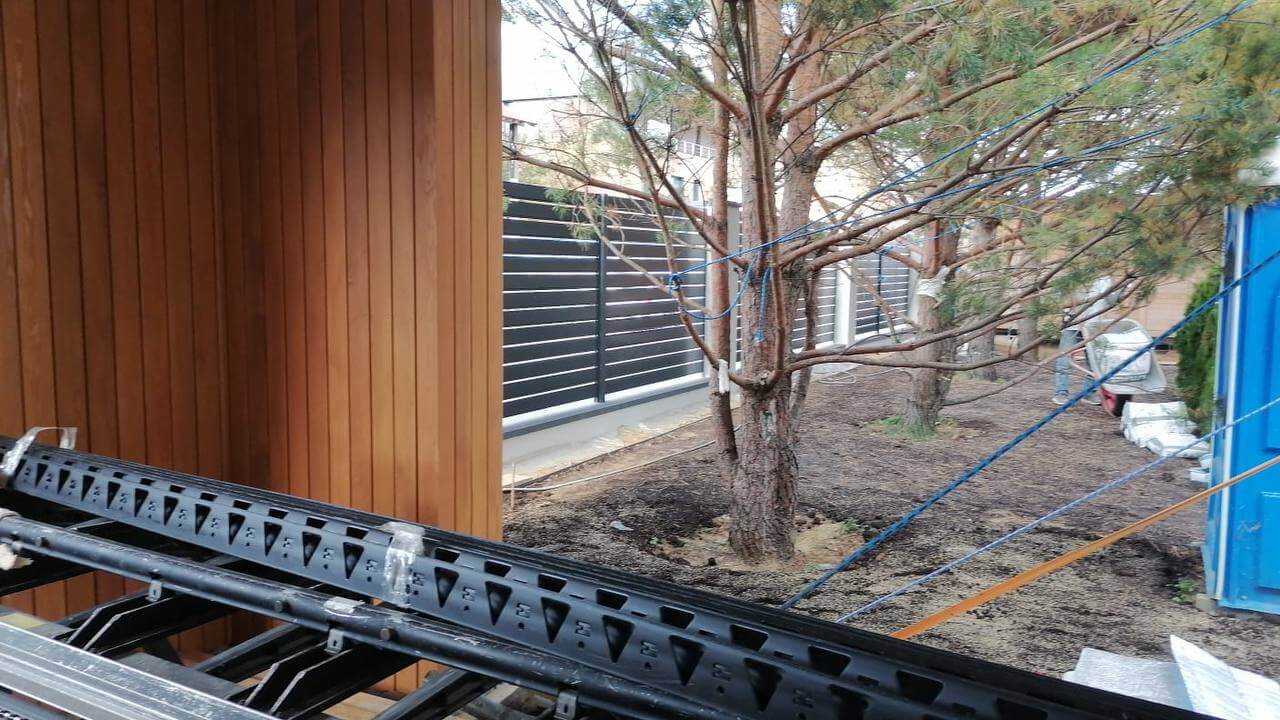 Забор-ранчо из металлопланкена 36м RAL7024 Серый Графит фото 2 в Сургуте