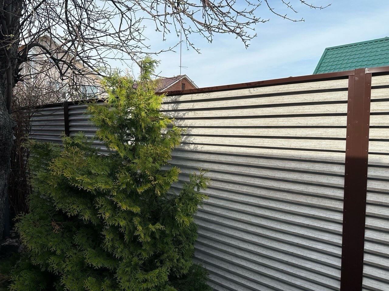 Забор-жалюзи из ламелей ЭКО-Z 32м Ясень Printech фото 1 в Сургуте