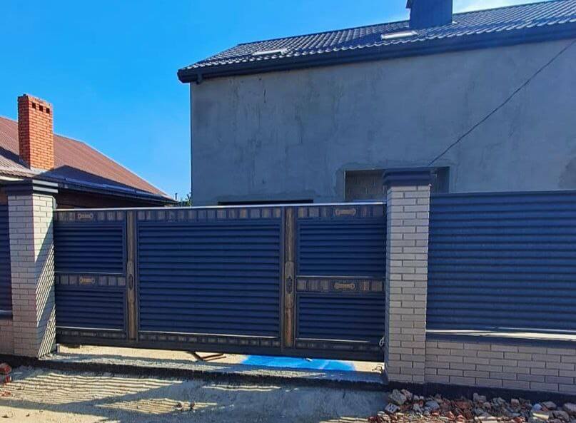 Забор-жалюзи 28м RAL7024/7024 Серый Графит двусторонний МАТТЕ в Сургуте