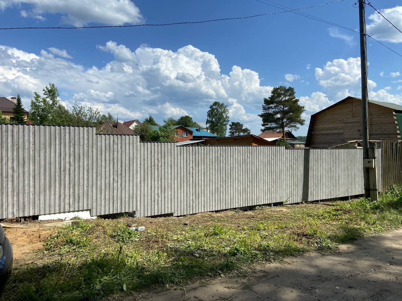 Забор из профнастила НС-10 42м Светлая Береза SteelArt фото 8 в Сургуте