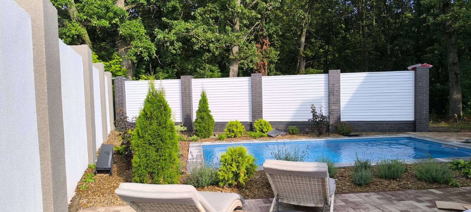 Забор-жалюзи из ламелей Хай-Тек 54м RAL9003 Белый фото 1 в Сургуте