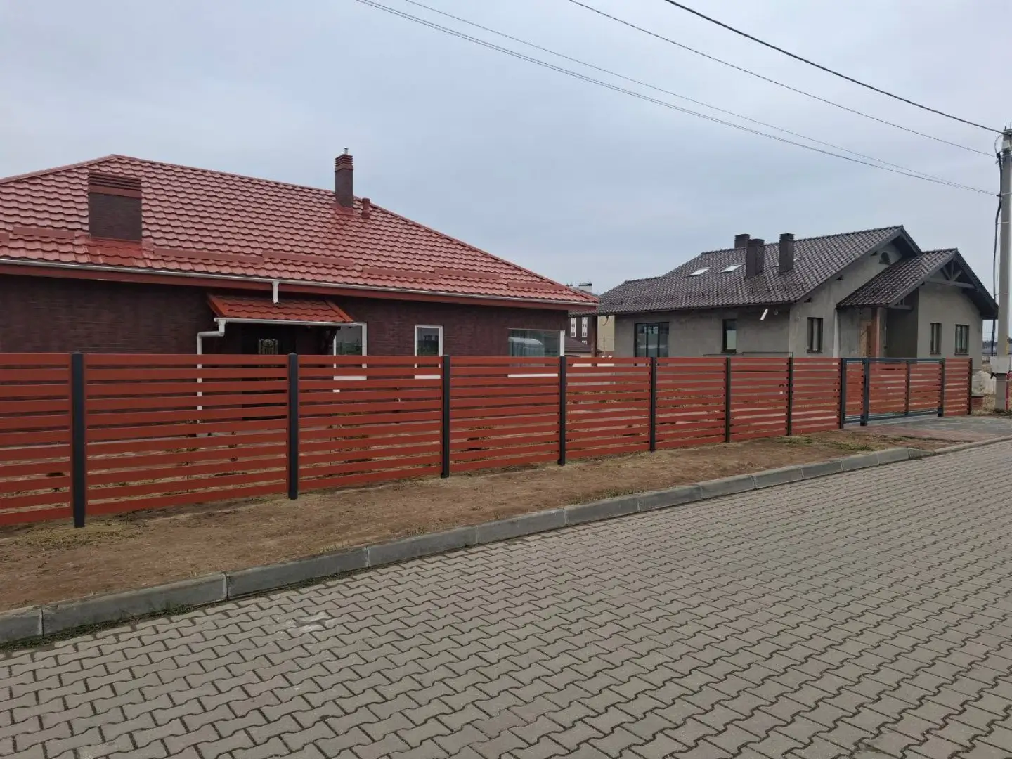 Забор-ранчо из металлопланкена 18м RAL8004 Терракотовый фото 1 в Сургуте